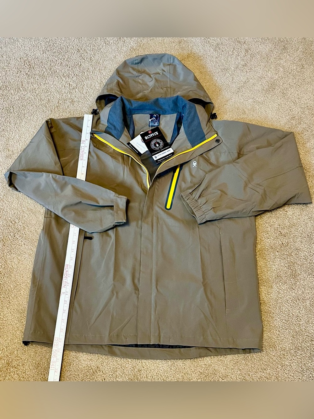 Little Donkey Andy Men's Two-Tone Khaki Hooded Jacket - Picture 10 of 14